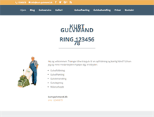 Tablet Screenshot of kurt-gulvmand.dk